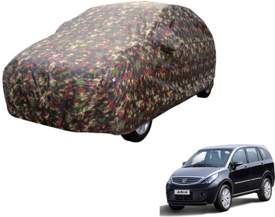 Auto Hub Car Cover For Tata Aria (Without Mirror Pockets)(Multicolor)