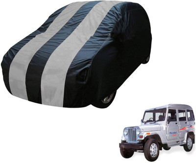 Auto Hub Car Cover For Mahindra Marshal (Without Mirror Pockets)(Black, Grey)