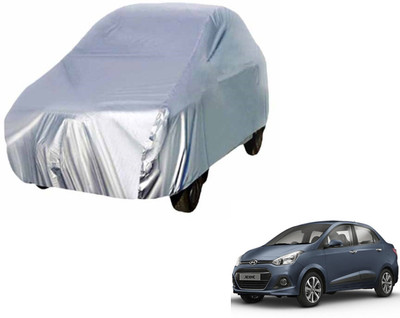 Auto Hub Car Cover For Hyundai Xcent (Without Mirror Pockets)(Silver)
