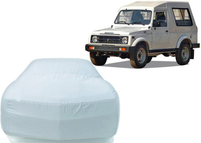 P Decor Car Cover For Maruti Suzuki Gypsy (Without Mirror Pockets)(Silver)