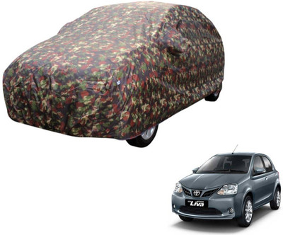 Auto Hub Car Cover For Toyota Etios Liva (Without Mirror Pockets)(Multicolor)