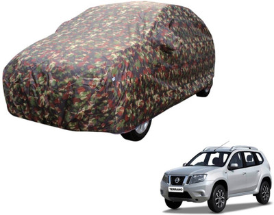 Auto Hub Car Cover For Nissan Terrano (Without Mirror Pockets)(Multicolor)