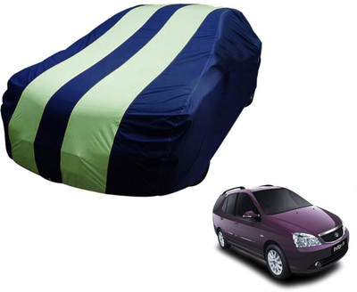 Auto Hub Car Cover For Tata Indigo Marina (Without Mirror Pockets)(Black, Green)