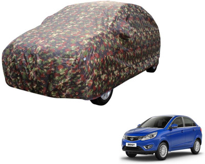 Auto Hub Car Cover For Tata Zest (Without Mirror Pockets)(Multicolor)