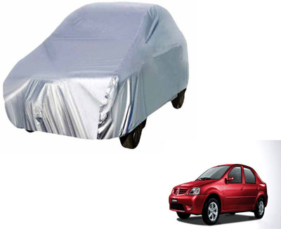 Auto Hub Car Cover For Mahindra Logan (Without Mirror Pockets)(Silver)