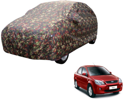 Auto Hub Car Cover For Ford Ikon (Without Mirror Pockets)(Multicolor)