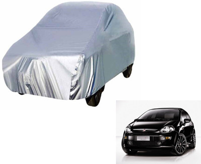 Auto Hub Car Cover For Fiat Punto Evo (Without Mirror Pockets)(Silver)