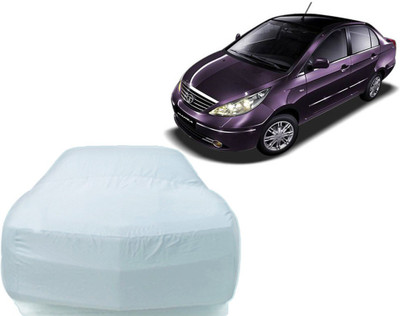 P Decor Car Cover For Tata Manza (Without Mirror Pockets)(Silver)