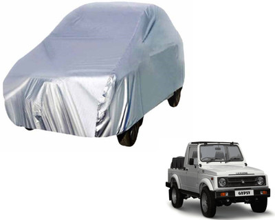 Auto Hub Car Cover For Maruti Suzuki Gypsy (Without Mirror Pockets)(Silver)
