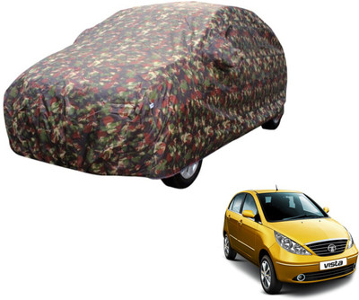 Auto Hub Car Cover For Tata Indica Vista (Without Mirror Pockets)(Multicolor)