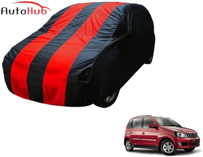 Auto Hub Car Cover For Mahindra Quanto (Without Mirror Pockets)(Black, Red)
