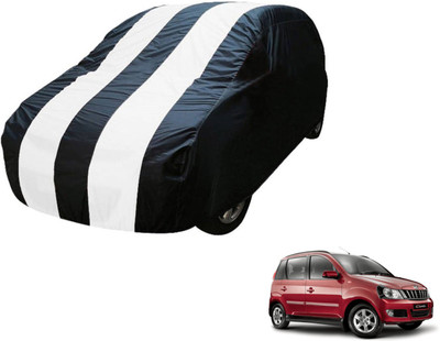 Auto Hub Car Cover For Mahindra Quanto (Without Mirror Pockets)(Black, White)