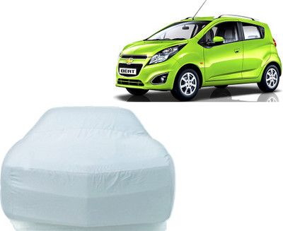 P Decor Car Cover For Chevrolet Beat (Without Mirror Pockets)(Silver)
