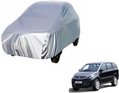 Auto Hub Car Cover For Tata Aria (Without Mirror Pockets)(Silver)