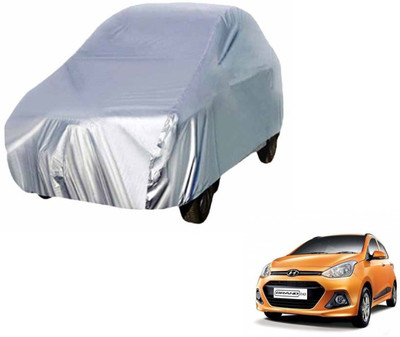 Auto Hub Car Cover For Hyundai Grand i10 (Without Mirror Pockets)(Silver)