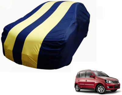 Auto Hub Car Cover For Mahindra Quanto (Without Mirror Pockets)(Black, Yellow)