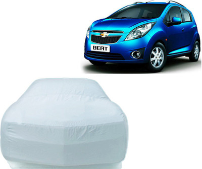 P Decor Car Cover For Chevrolet Beat (Without Mirror Pockets)(Silver)
