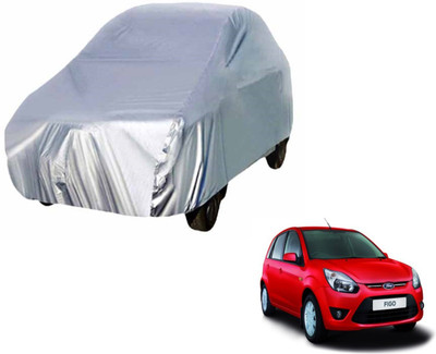 Auto Hub Car Cover For Ford Figo (Without Mirror Pockets)(Silver)