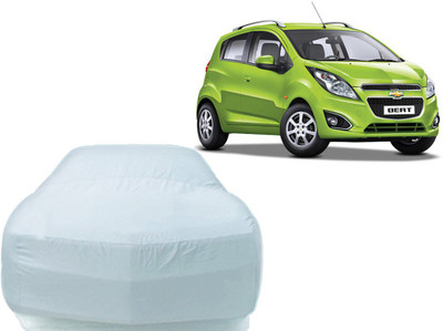 P Decor Car Cover For Chevrolet Beat (Without Mirror Pockets)(Silver)