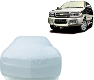 P Decor Car Cover For Chevrolet Tavera (Without Mirror Pockets)(Silver)