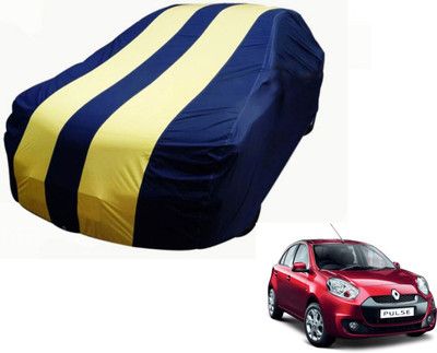 Auto Hub Car Cover For Renault Pulse (Without Mirror Pockets)(Black, Yellow)