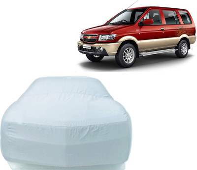 P Decor Car Cover For Chevrolet Tavera (Without Mirror Pockets)(Silver)