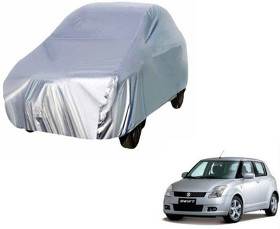 Auto Hub Car Cover For Maruti Suzuki Swift (Without Mirror Pockets)(Silver)