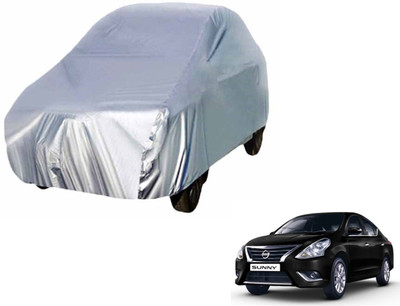 Auto Hub Car Cover For Nissan Sunny (Without Mirror Pockets)(Silver)