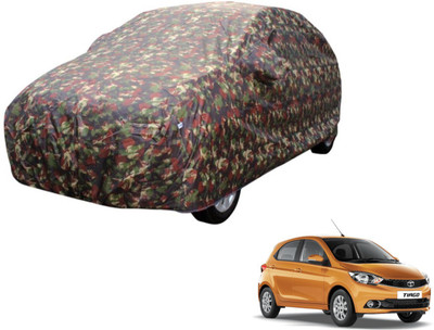 Auto Hub Car Cover For Tata Tiago (Without Mirror Pockets)(Multicolor)
