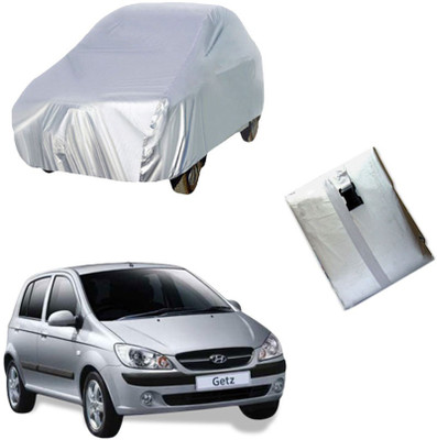 VSQUaRe Car Cover For Hyundai Getz (Without Mirror Pockets)(Silver)