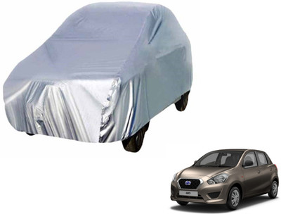 Auto Hub Car Cover For Datsun Go (Without Mirror Pockets)(Silver)