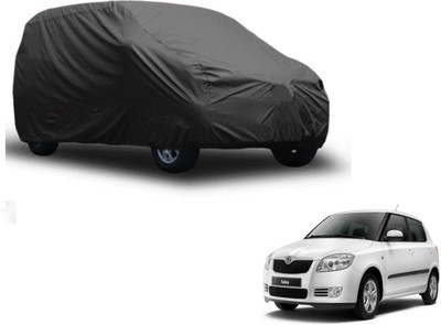 Auto Hub Car Cover For Skoda Fabia (Without Mirror Pockets)(Grey)