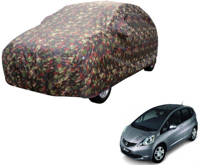 Auto Hub Car Cover For Honda Jazz (Without Mirror Pockets)(Multicolor)
