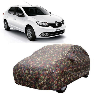 MoTRoX Car Cover For Renault Logan (With Mirror Pockets)(Multicolor)