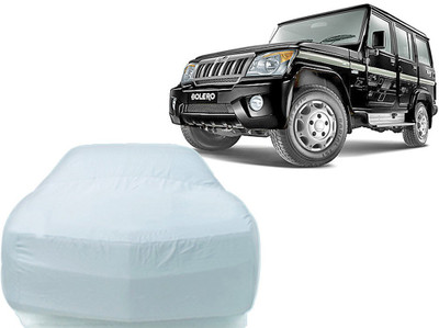 P Decor Car Cover For Mahindra Bolero (Without Mirror Pockets)(Silver)
