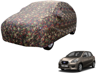 Auto Hub Car Cover For Datsun Go (Without Mirror Pockets)(Multicolor)