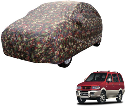 Auto Hub Car Cover For Chevrolet Tavera (Without Mirror Pockets)(Multicolor)