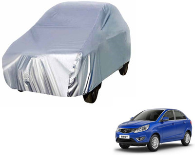 Auto Hub Car Cover For Tata Zest (Without Mirror Pockets)(Silver)
