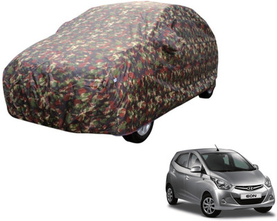 Auto Hub Car Cover For Hyundai Eon (Without Mirror Pockets)(Multicolor)