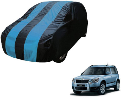 Auto Hub Car Cover For Skoda Zen (Without Mirror Pockets)(Black, Blue)