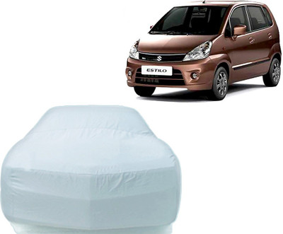 P Decor Car Cover For Maruti Suzuki Zen Estilo (Without Mirror Pockets)(Silver)