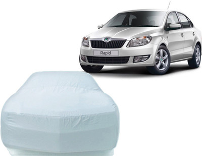 P Decor Car Cover For Skoda Rapid (Without Mirror Pockets)(Silver)