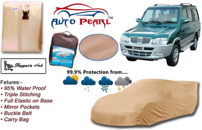 AUTO PEARL Car Cover For Mahindra Rhino (With Mirror Pockets)(Grey)