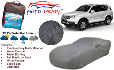 AUTO PEARL Car Cover For Mahindra Rexton (With Mirror Pockets)(Grey)