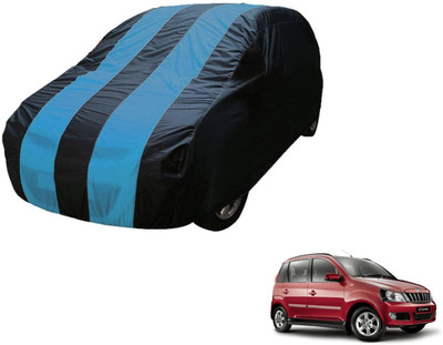 Auto Hub Car Cover For Mahindra Quanto (Without Mirror Pockets)(Black, Blue)