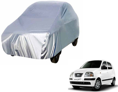 Auto Hub Car Cover For Hyundai Santro Xing (Without Mirror Pockets)(Silver)