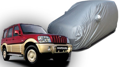 Rock Car Cover For Mahindra Marshal (Without Mirror Pockets)(Silver)