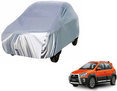 Auto Hub Car Cover For Toyota Etios Cross (Without Mirror Pockets)(Silver)