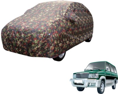 Auto Hub Car Cover For Toyota Qualis (Without Mirror Pockets)(Multicolor)