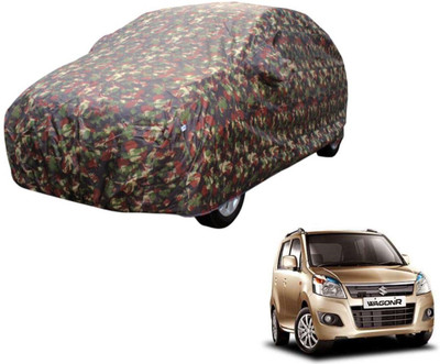 Auto Hub Car Cover For Maruti Suzuki WagonR (Without Mirror Pockets)(Multicolor)
